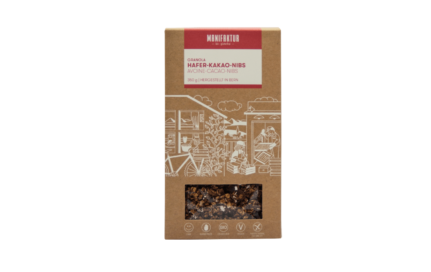 Granola - Hafer, Kakao, Nibs